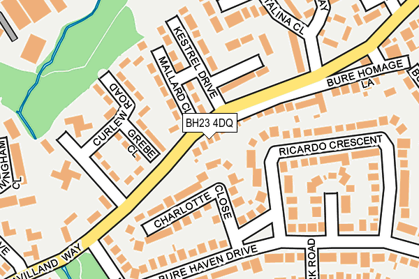 BH23 4DQ map - OS OpenMap – Local (Ordnance Survey)