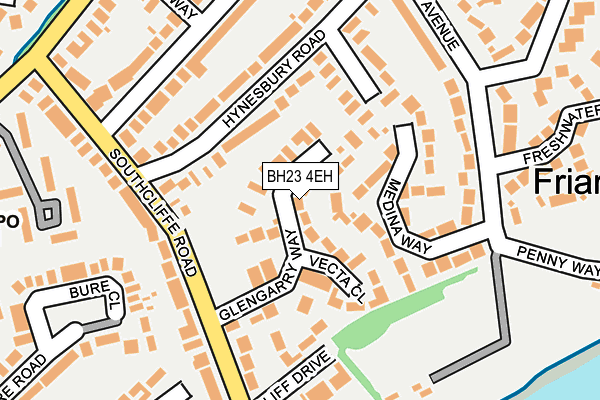 BH23 4EH map - OS OpenMap – Local (Ordnance Survey)