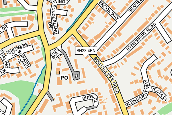 BH23 4EN map - OS OpenMap – Local (Ordnance Survey)