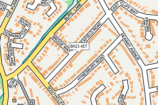 BH23 4ET map - OS OpenMap – Local (Ordnance Survey)