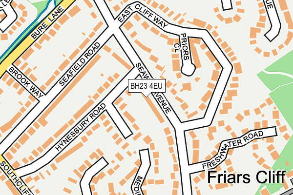 BH23 4EU map - OS OpenMap – Local (Ordnance Survey)