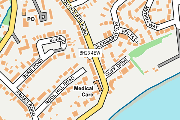 BH23 4EW map - OS OpenMap – Local (Ordnance Survey)