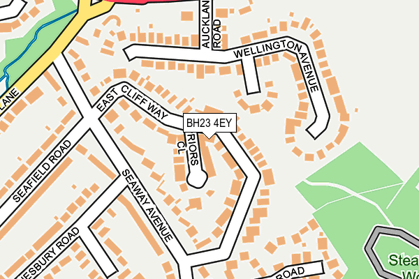 BH23 4EY map - OS OpenMap – Local (Ordnance Survey)