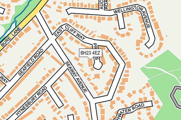 BH23 4EZ map - OS OpenMap – Local (Ordnance Survey)