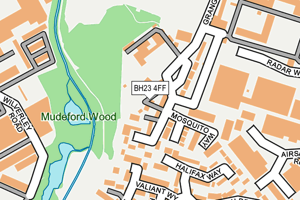 BH23 4FF map - OS OpenMap – Local (Ordnance Survey)