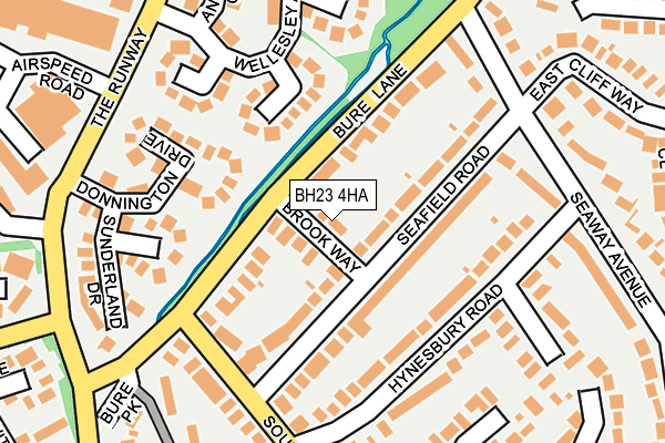 BH23 4HA map - OS OpenMap – Local (Ordnance Survey)