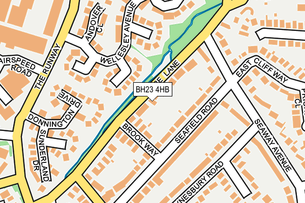 BH23 4HB map - OS OpenMap – Local (Ordnance Survey)