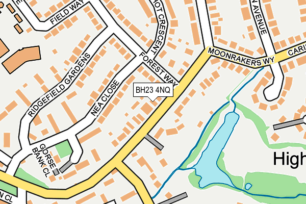 BH23 4NQ map - OS OpenMap – Local (Ordnance Survey)