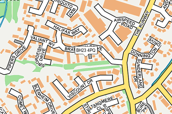 BH23 4PQ map - OS OpenMap – Local (Ordnance Survey)