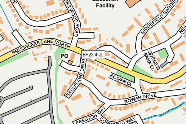 BH23 4QL map - OS OpenMap – Local (Ordnance Survey)