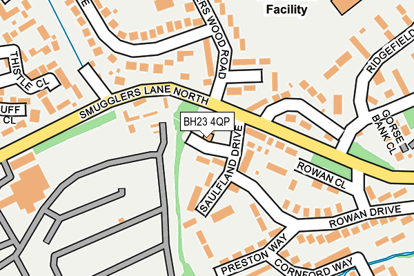 BH23 4QP map - OS OpenMap – Local (Ordnance Survey)