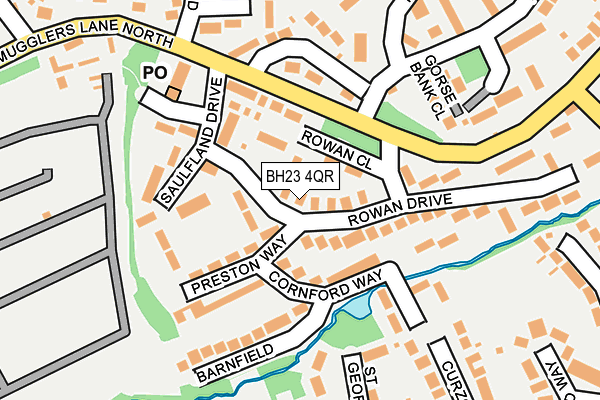 BH23 4QR map - OS OpenMap – Local (Ordnance Survey)