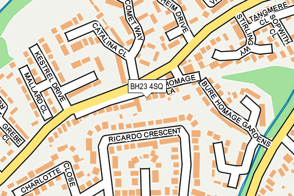 BH23 4SQ map - OS OpenMap – Local (Ordnance Survey)