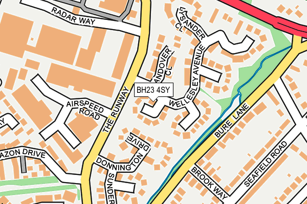 BH23 4SY map - OS OpenMap – Local (Ordnance Survey)