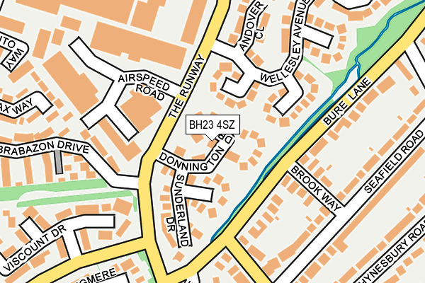 BH23 4SZ map - OS OpenMap – Local (Ordnance Survey)