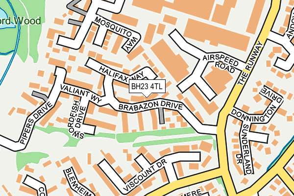 BH23 4TL map - OS OpenMap – Local (Ordnance Survey)