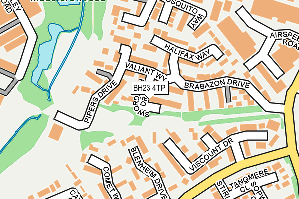 BH23 4TP map - OS OpenMap – Local (Ordnance Survey)