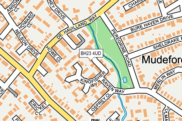BH23 4UD map - OS OpenMap – Local (Ordnance Survey)