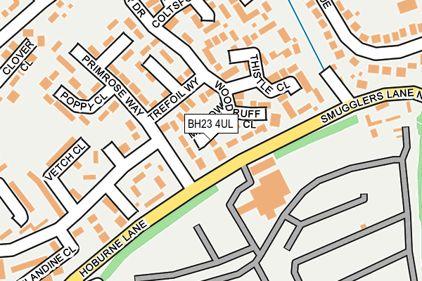 BH23 4UL map - OS OpenMap – Local (Ordnance Survey)