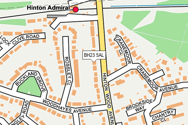 BH23 5AL map - OS OpenMap – Local (Ordnance Survey)