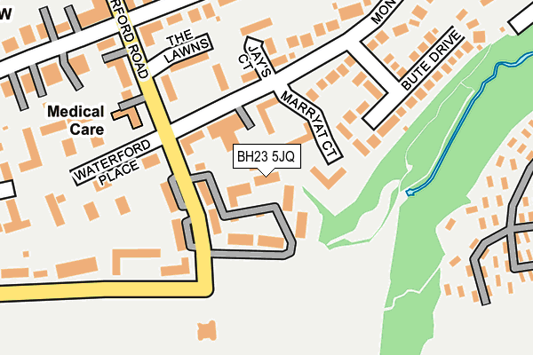 BH23 5JQ map - OS OpenMap – Local (Ordnance Survey)