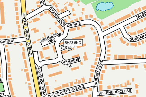 BH23 5NQ map - OS OpenMap – Local (Ordnance Survey)