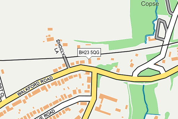 BH23 5QG map - OS OpenMap – Local (Ordnance Survey)