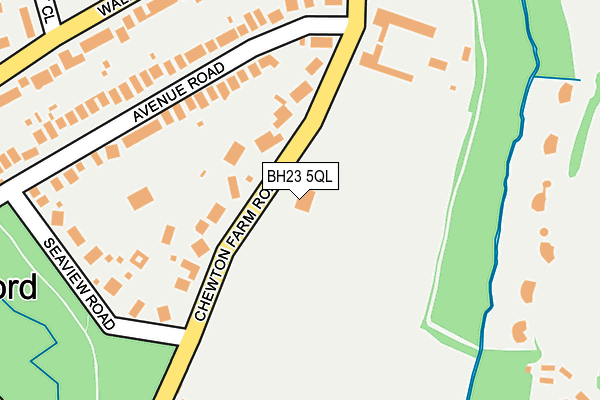 BH23 5QL map - OS OpenMap – Local (Ordnance Survey)