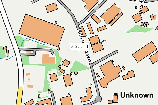 BH23 6HH map - OS OpenMap – Local (Ordnance Survey)