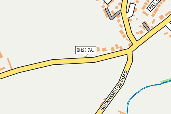 BH23 7AJ map - OS OpenMap – Local (Ordnance Survey)