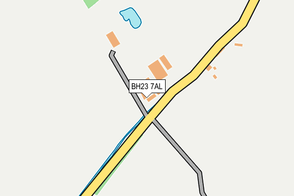 BH23 7AL map - OS OpenMap – Local (Ordnance Survey)