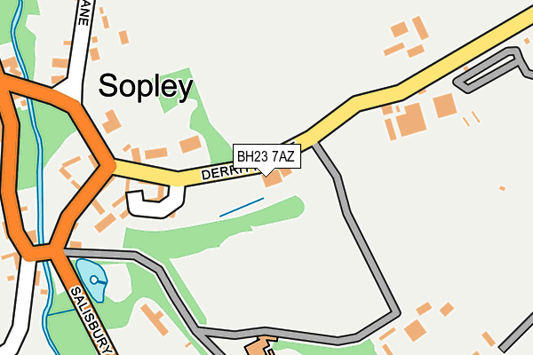 BH23 7AZ map - OS OpenMap – Local (Ordnance Survey)