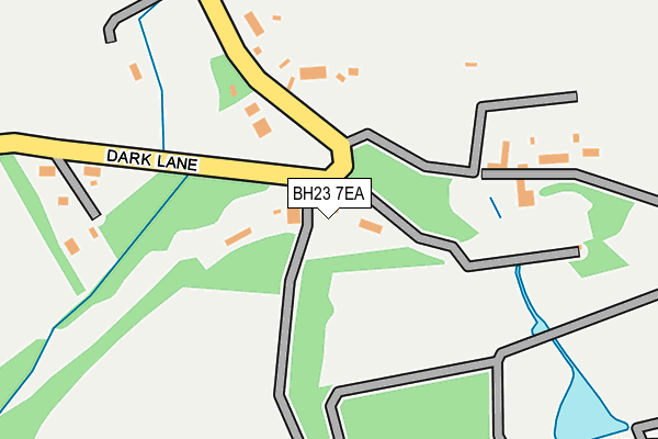 BH23 7EA map - OS OpenMap – Local (Ordnance Survey)