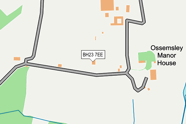 BH23 7EE map - OS OpenMap – Local (Ordnance Survey)