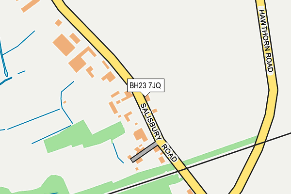 BH23 7JQ map - OS OpenMap – Local (Ordnance Survey)