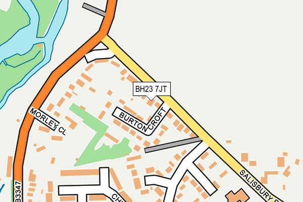 BH23 7JT map - OS OpenMap – Local (Ordnance Survey)