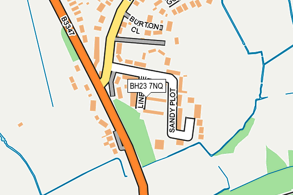 BH23 7NQ map - OS OpenMap – Local (Ordnance Survey)