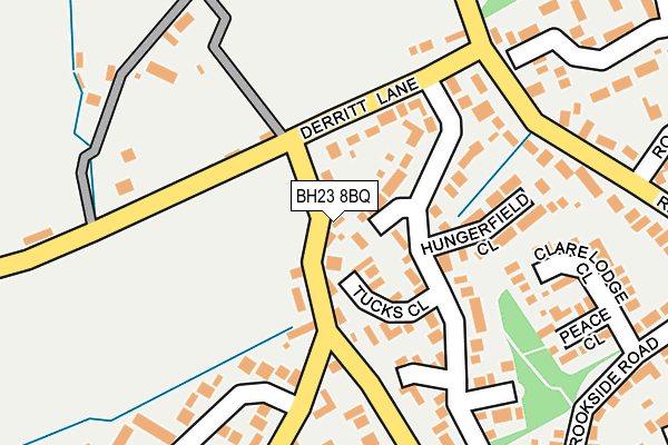 BH23 8BQ map - OS OpenMap – Local (Ordnance Survey)