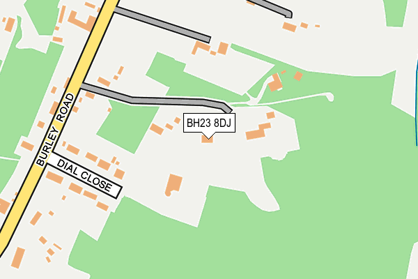 BH23 8DJ map - OS OpenMap – Local (Ordnance Survey)