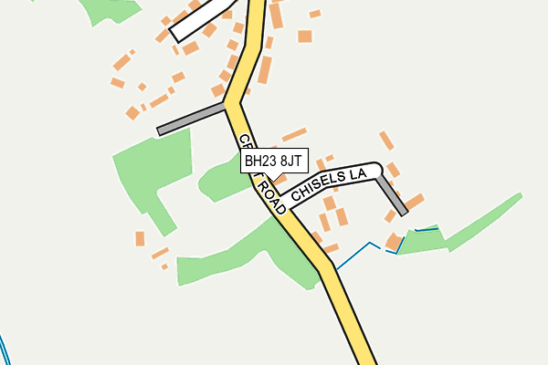 BH23 8JT map - OS OpenMap – Local (Ordnance Survey)