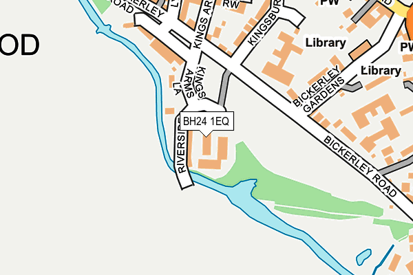 BH24 1EQ map - OS OpenMap – Local (Ordnance Survey)