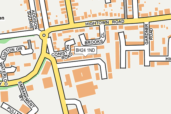 BH24 1ND map - OS OpenMap – Local (Ordnance Survey)