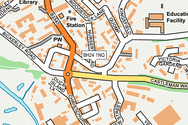 BH24 1NQ map - OS OpenMap – Local (Ordnance Survey)
