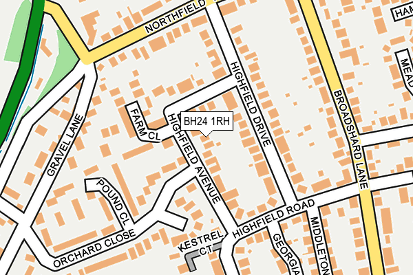 BH24 1RH map - OS OpenMap – Local (Ordnance Survey)