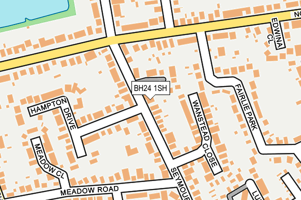 BH24 1SH map - OS OpenMap – Local (Ordnance Survey)