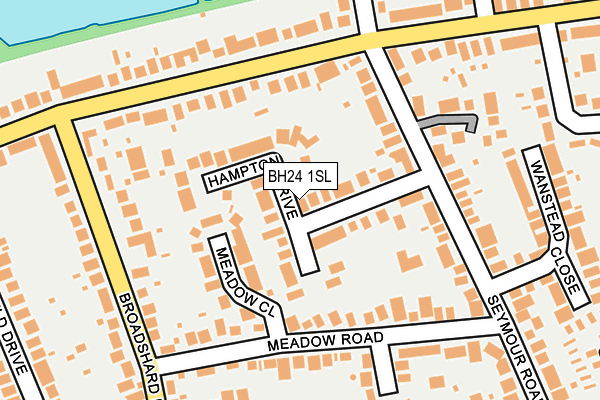 BH24 1SL map - OS OpenMap – Local (Ordnance Survey)