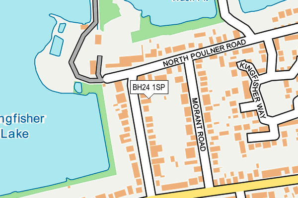 BH24 1SP map - OS OpenMap – Local (Ordnance Survey)