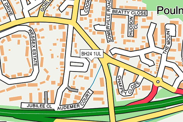 BH24 1UL map - OS OpenMap – Local (Ordnance Survey)