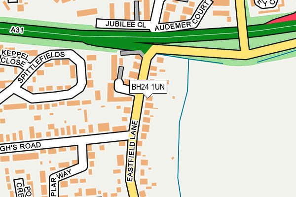 BH24 1UN map - OS OpenMap – Local (Ordnance Survey)
