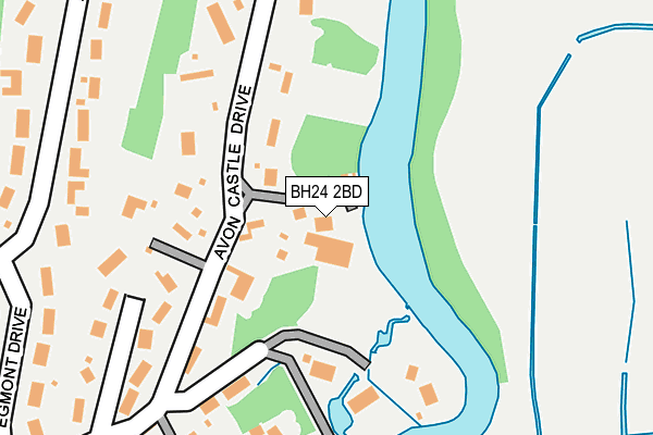 BH24 2BD map - OS OpenMap – Local (Ordnance Survey)